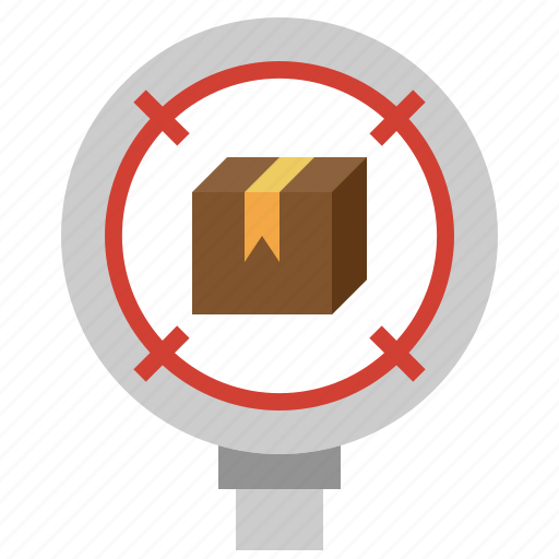 Package, tracking, searching, magnifying, glass, target icon - Download on Iconfinder