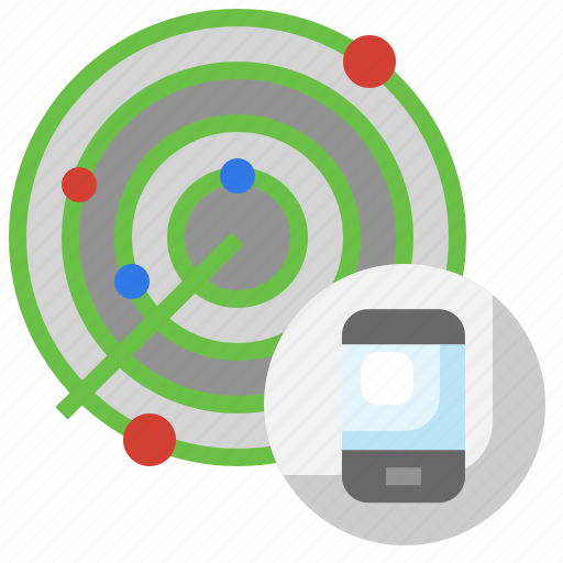 Radar, searching, smartphone, location, gps icon - Download on Iconfinder