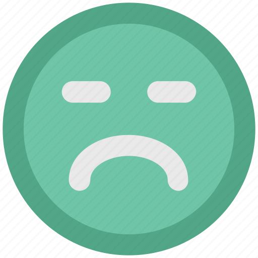Emoticon, expression, sad face, sad smiley, sadness, smiley icon - Download on Iconfinder