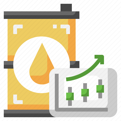 Oil, barrel, trading, production, industry, chart icon - Download on Iconfinder