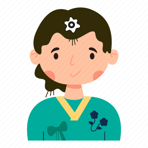 Hanbok, traditional, dress, clothes, woman icon - Download on Iconfinder