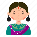 saree, traditional, dress, india, clothing