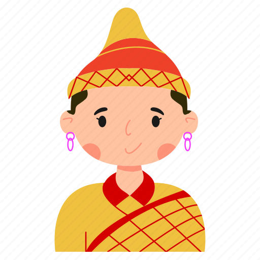 Sinh, traditional, dress, laos, fashion, clothing icon - Download on Iconfinder