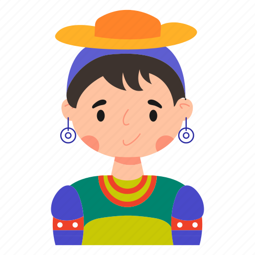 Ecuador, traditional, dress, woman, girl, person icon - Download on Iconfinder