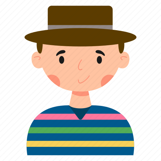 Poncho, traditional, uniform, colorful, style icon - Download on Iconfinder