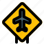 airport, airplane, signal, layout, signpost, traffic, road 