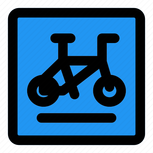 Bicycle, section, road, signal, layout, signpost, traffic icon - Download on Iconfinder