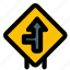 left, forward, road, signal, layout, signpost, traffic 