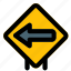 left, arrow, signal, layout, signpost, traffic, road 