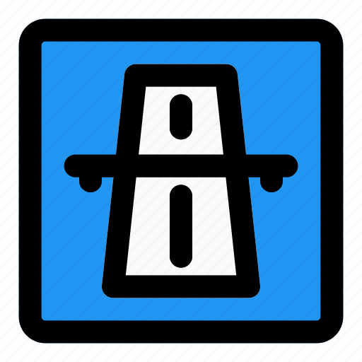 Bridge, road, signal, layout, signpost, traffic icon - Download on Iconfinder