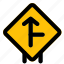 arrow, direction, right, road, signal, layout, signpost 