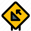 wedge, slope, arrow, road, layout, signpost, traffic