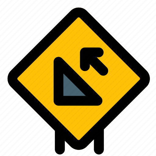 Wedge, slope, arrow, road, layout, signpost, traffic icon - Download on Iconfinder