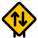 arrows, both ways, signal, layout, signpost, traffic, road