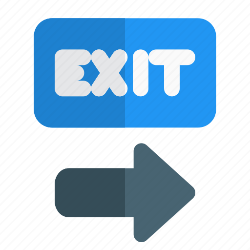 Exit, traffic, arrow, pointer icon - Download on Iconfinder