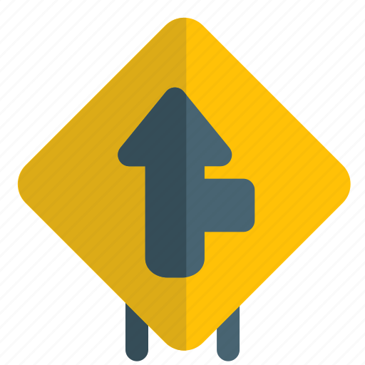 Intersect, right, arrow, direction, traffic icon - Download on Iconfinder