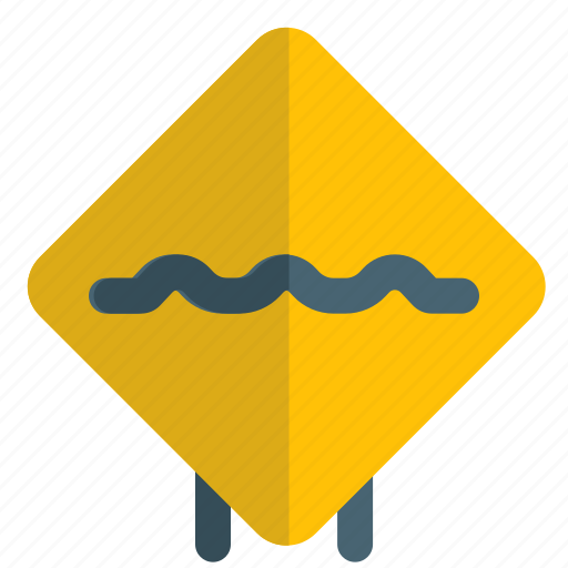 Rough, road, bumps, road sign, traffic icon - Download on Iconfinder