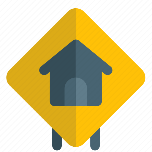 Settlement, house, structure, traffic icon - Download on Iconfinder