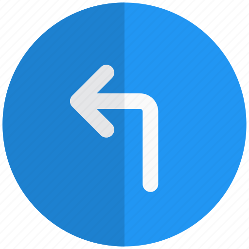 Turn, left, road sign, traffic icon - Download on Iconfinder