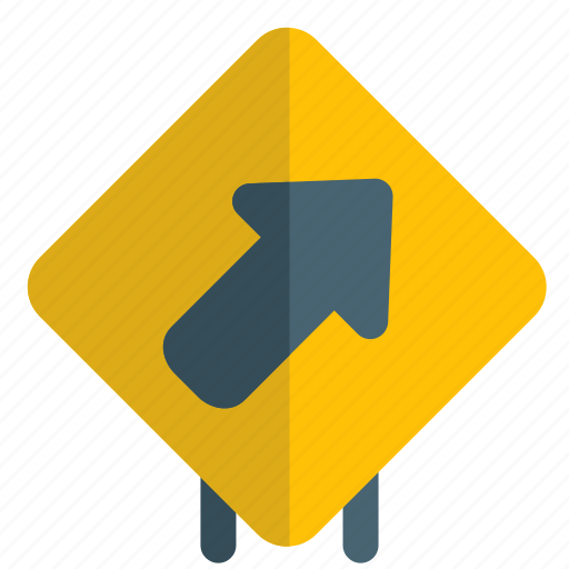 Up, right, way, road sign, traffic icon - Download on Iconfinder