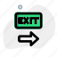 exit, remove, arrow, traffic 