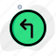 turn, left, traffic, arrow 