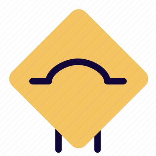 Bump, ahead, speed breaker, traffic icon - Download on Iconfinder