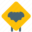 bat, signpost, direction, navigation, forest