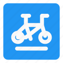 bicycle, travel, section, signboard
