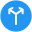 dual, road, direction, right 