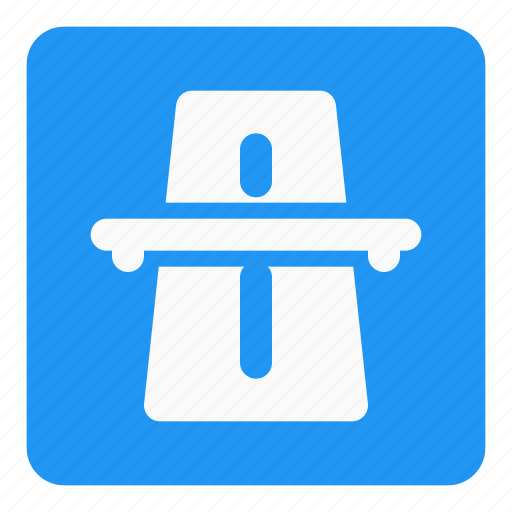 Bridge, construction, road, traffic, safety, signboard icon - Download on Iconfinder