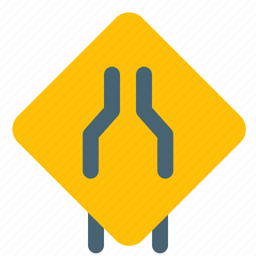 Narrow, traffic, safety, road, signpost icon - Download on Iconfinder