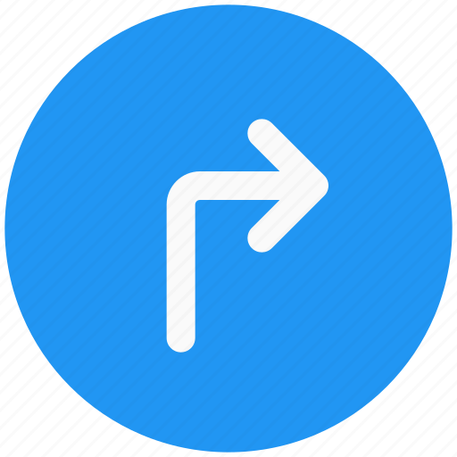 Turn, direction, road, traffic, safety, signboard icon - Download on Iconfinder