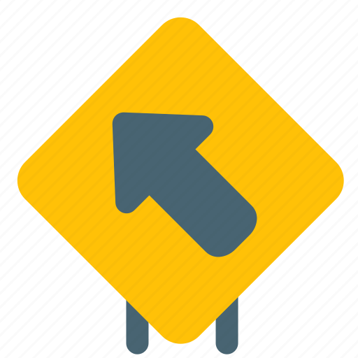 North-west, direction, traffic, safety, road, signpost icon - Download on Iconfinder