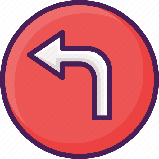 Left, navigation, sign, traffic, turn icon - Download on Iconfinder