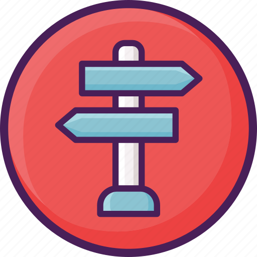 Arrow, direction, navigation, sign, traffic, two, way icon - Download on Iconfinder