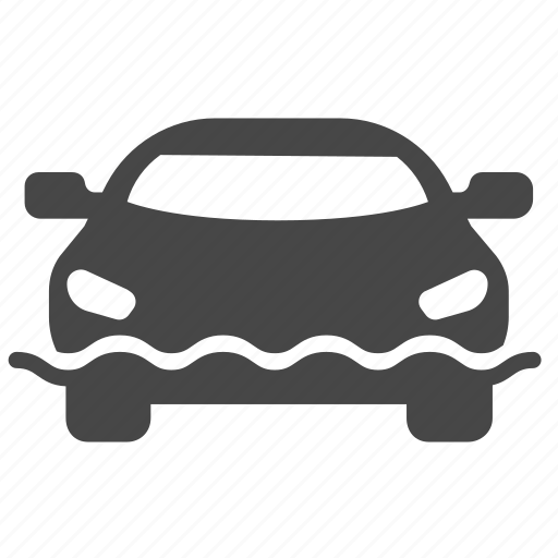 Car, flood, sink, traffic, transport, water, insurance icon - Download on Iconfinder