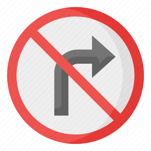 No turn right, no turn left, arrow, direction, traffic, sign, signaling icon - Download on Iconfinder