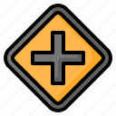 intersection, crossroad, junction, traffic, road, sign, signaling