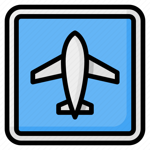 Airport, plane, airplane, traffic, road, sign, signaling icon - Download on Iconfinder
