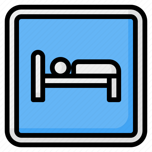 Hotel, hostel, motel, traffic, road, sign, signaling icon - Download on Iconfinder