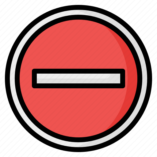 No entry, stop, forbidden, prohibition, traffic, sign, signaling icon - Download on Iconfinder