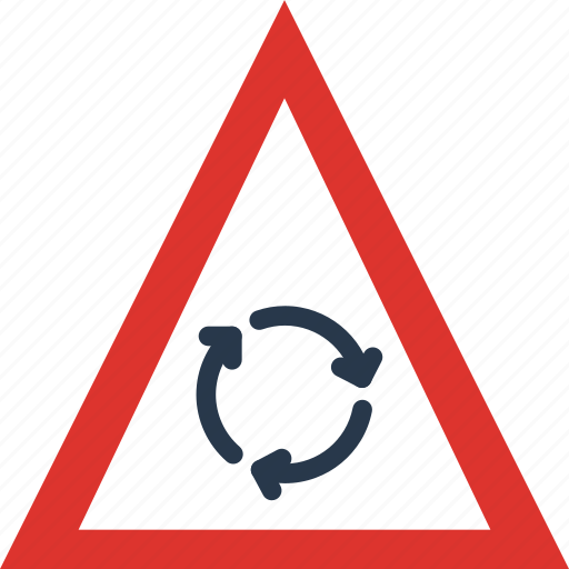 Ahead, round, sign, traffic, transport icon - Download on Iconfinder