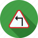 arrow, arrows, construction, fast, left, safety, sign