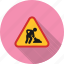 construction, excavation, road, safety, sign, under, warning 