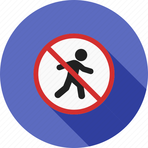 Forbidden, no, pedestrian, prohibition, road, safety, sign icon - Download on Iconfinder