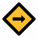 arrow, direction, navigation, right, sign, traffic