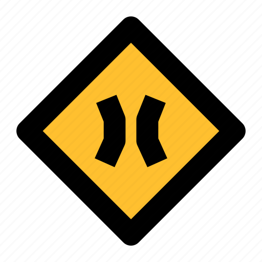 Arrow, bridge, bridge road, road, sign, traffic icon - Download on Iconfinder