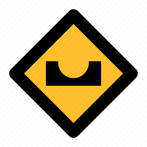 Arrow, hole, hole road, road, sign, traffic icon - Download on Iconfinder