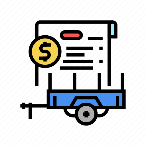 Rent, trailer, agreement, transport, passenger, car icon - Download on Iconfinder